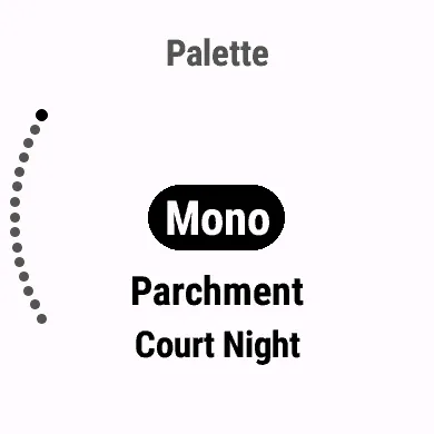 Mono: black on white