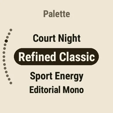 Refined Classic: dark ink on ivory