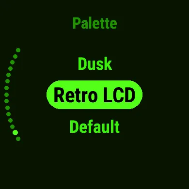 Retro LCD: phosphor green on black