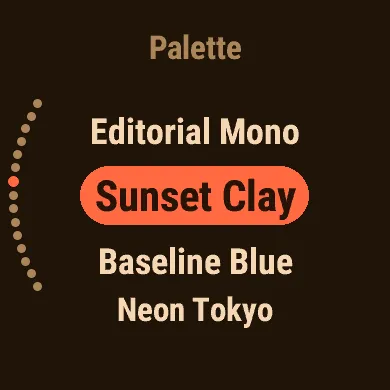 Sunset Clay: dark cocoa with coral