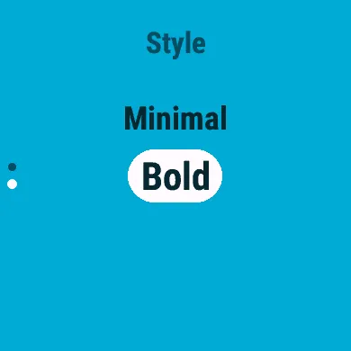 Bold, the default style