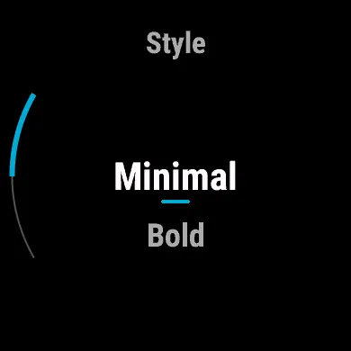 Minimal, white on black with a cyan accent