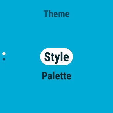The Theme menu: Style and Palette